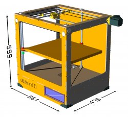 assembled frame in openscad