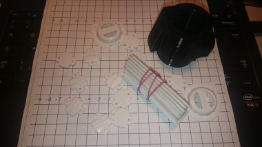 3D printed parts of an ec135